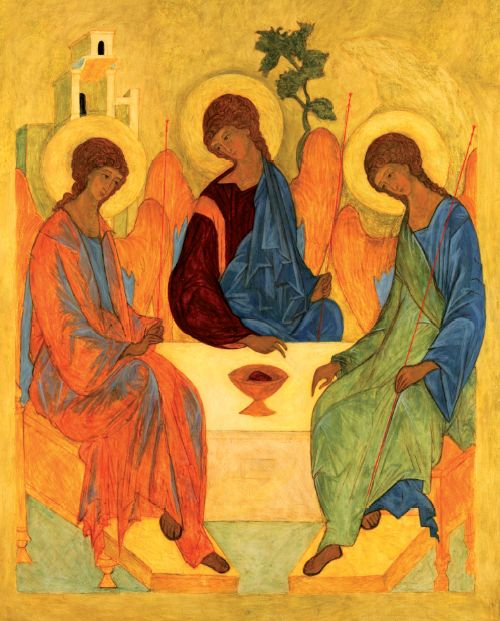 Icon on wood, 384 medium size - Holy Trinity